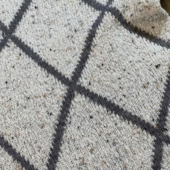 Apt. 9 | Long White Lattice Patterned Longline Cardigan | Medium - Picture 6 of 9